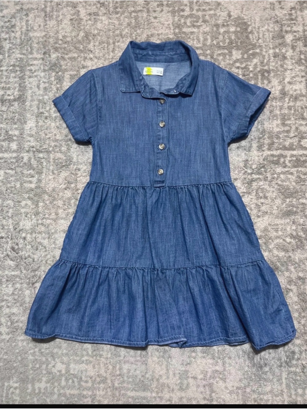 🔥4/20! Girls denim epic threads dress, size XS 4-5